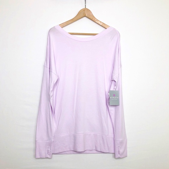 Athleta pastel lavender Chakra Sweatshirt - Picture 1 of 9